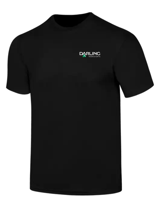 Simply Soft Black 4.5oz  Poly/Combed Ring Spun Cotton T-Shirt w/Darling Ingredients Logo