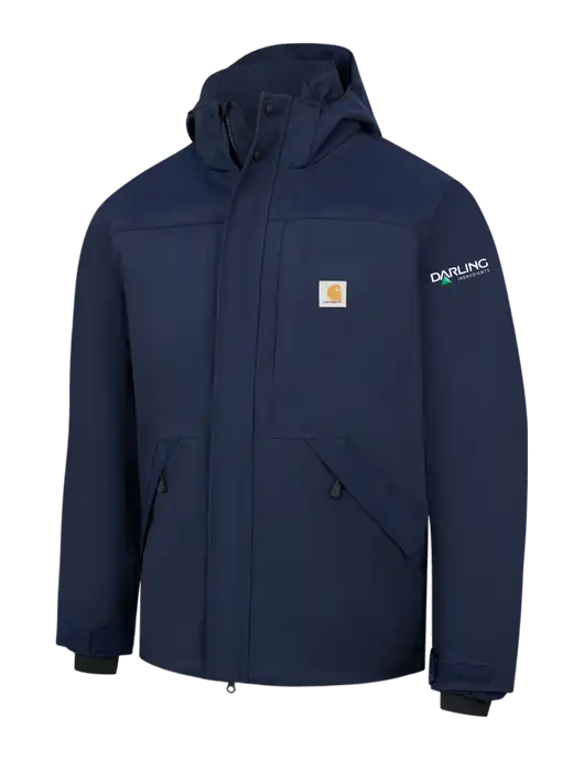 Carhartt Navy Storm Defender Shoreline Jacket w/Darling Ingredients Logo