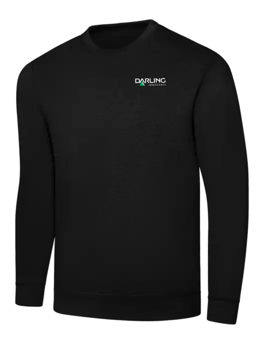 Black 7.8 oz Ring Spun Crew Sweatshirt w/Darling Ingredients Logo