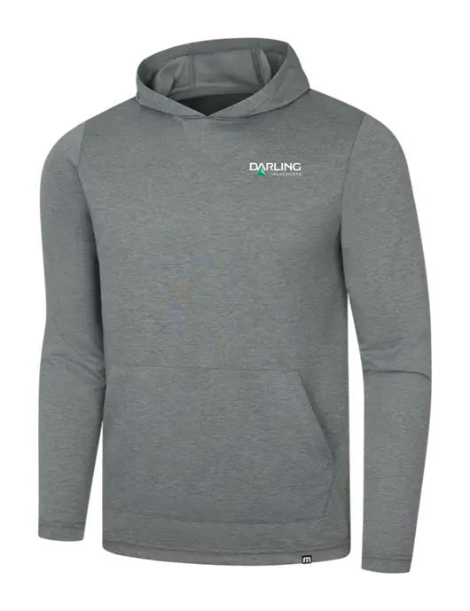 TravisMathew Dark Grey Heather Coveside Hoodie w/Darling Ingredients Logo