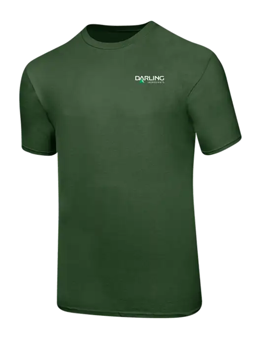 Ring Spun Dark Olive 4.5 oz T-Shirt w/Darling Ingredients Logo