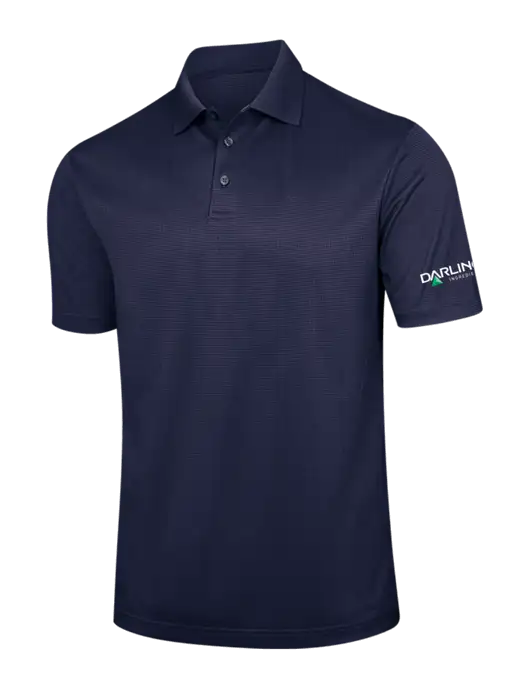 Navy Performance Fine Jacquard Polo w/Darling Ingredients Logo