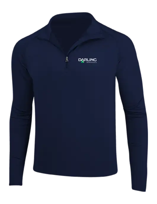 Navy Sport Wick Stretch 1/4 Zip Pullover w/Darling Ingredients Logo