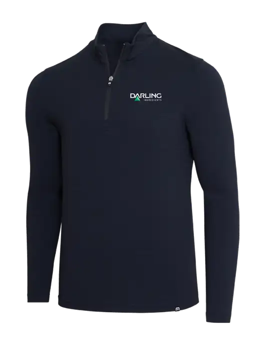 TravisMathew Black Crestview 1/4 Zip w/Darling Ingredients Logo