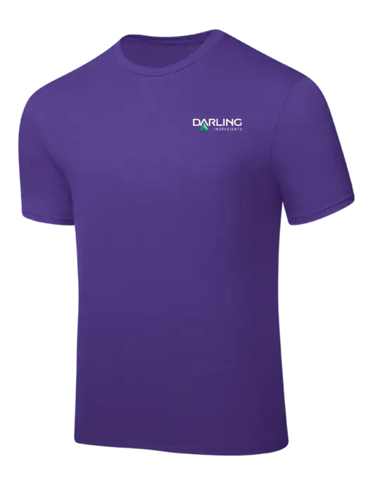 Purple PosiCharge Competitor Tee w/Darling Ingredients Logo