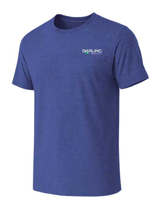 BELLA+CANVAS Heather Royal CVC Short Sleeve Tee w/Darling Ingredients Logo