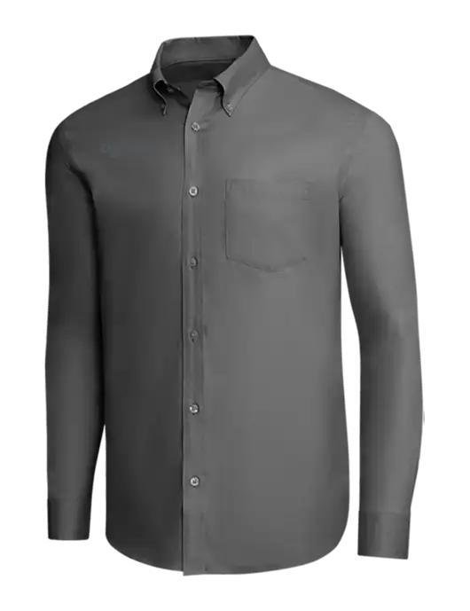 Brooks Brothers Dark Grey Wrinkle-Free Stretch Pinpoint Shirt w/Darling Ingredients Logo