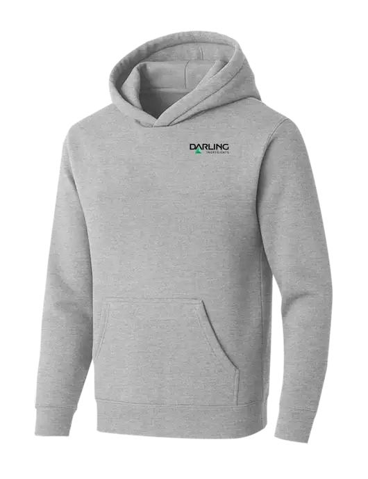 BELLA+CANVAS Light Grey Heather Sponge Fleece Pullover Hoodie w/Darling Ingredients Logo
