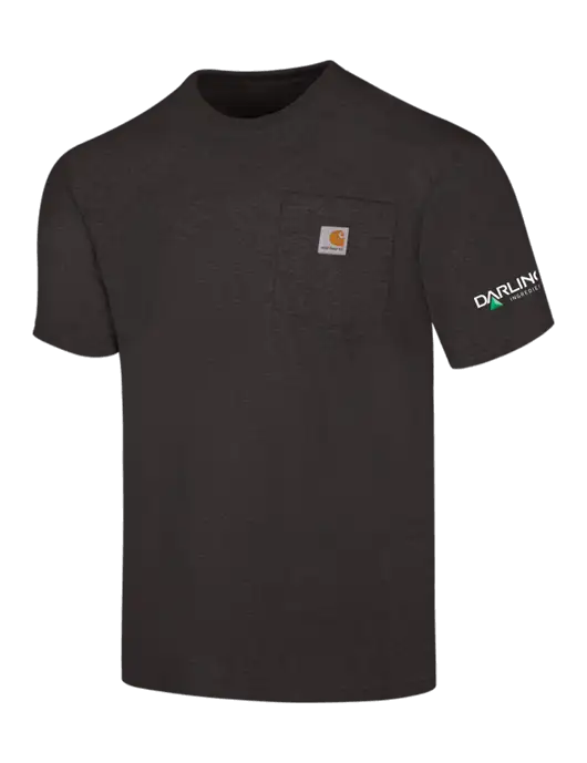 Carhartt Workwear Charcoal Heather Pocket Short Sleeve T-Shirt w/Darling Ingredients Logo