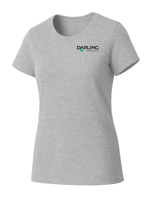 Womens Seriously Soft Light Heathered Grey T-Shirt w/Darling Ingredients Logo