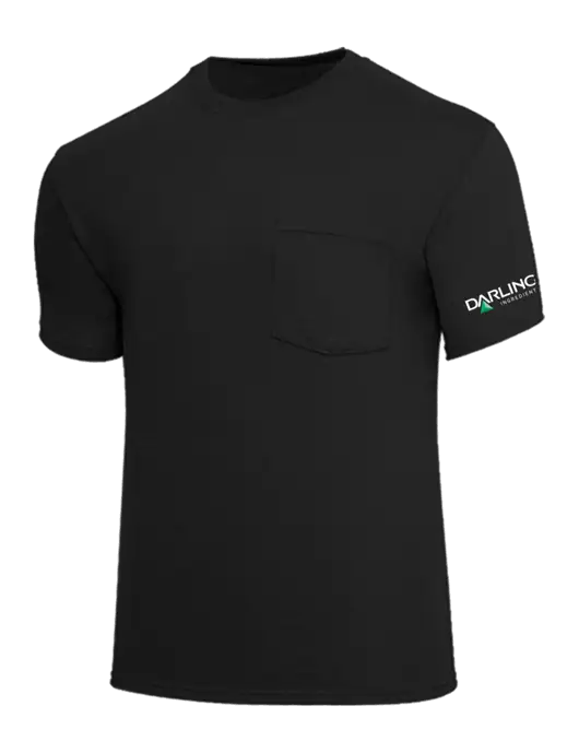 Core Blend Black Pocket T-Shirt w/Darling Ingredients Logo