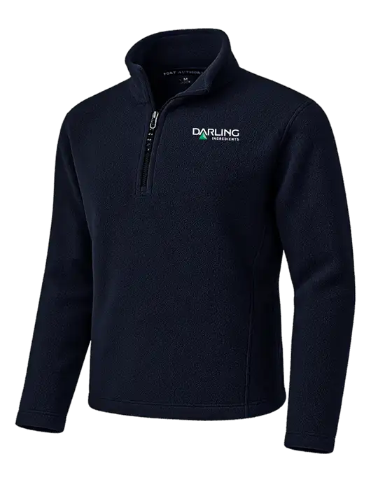 Navy Fleece 1/4-Zip Pullover w/Darling Ingredients Logo
