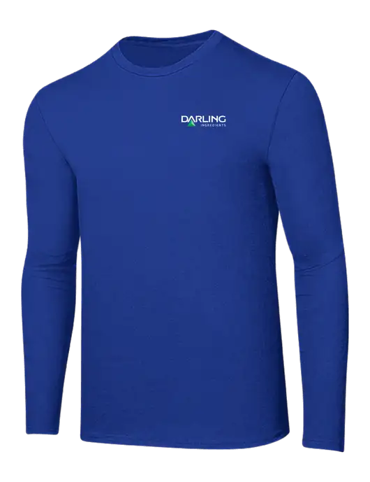 Ring Spun True Royal 4.5 oz Long Sleeve T-Shirt w/Darling Ingredients Logo