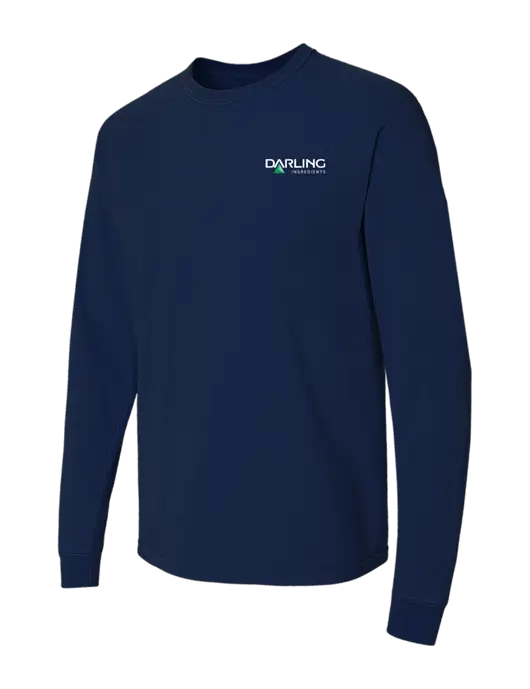 Comfort Colors Garment-Dyed Dark Navy Heavyweight Long Sleeve T-Shirt w/Darling Ingredients Logo