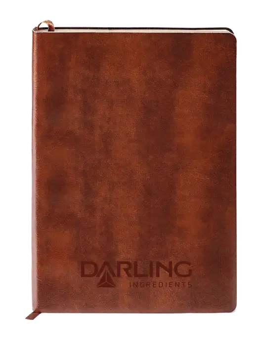 Fabrizio Brown Soft Cover 5.75 x 8.125 Journal w/Darling Ingredients Logo