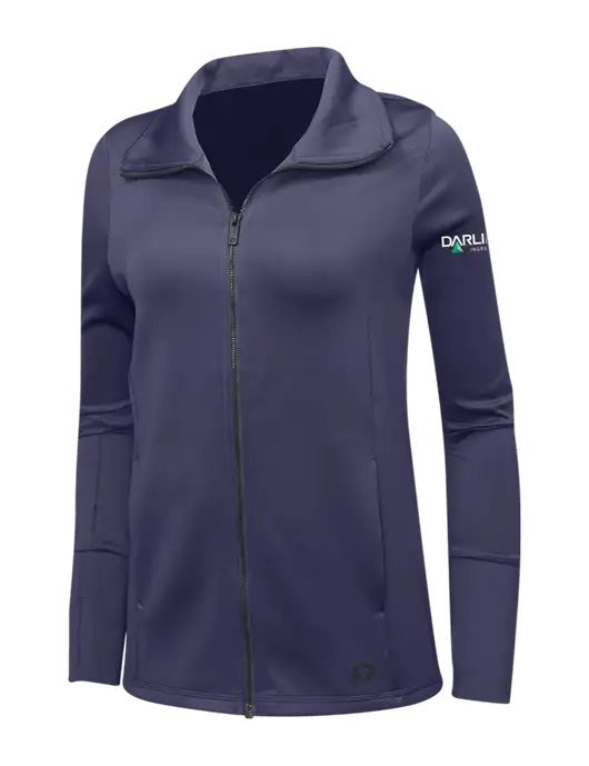 OGIO Navy Womens Endurance Modern Performance Full-Zip w/Darling Ingredients Logo