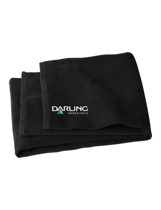 Black Beach Towel w/Darling Ingredients Logo