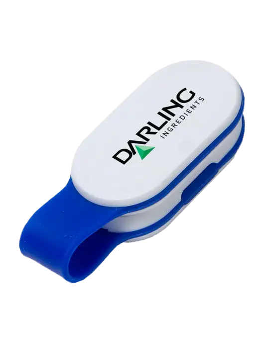 Magna Clip Blue Personal Safety Light w/Darling Ingredients Logo
