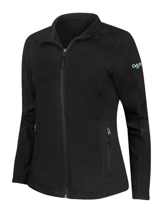 Black Womens Core Soft Shell Jacket w/Darling Ingredients Logo