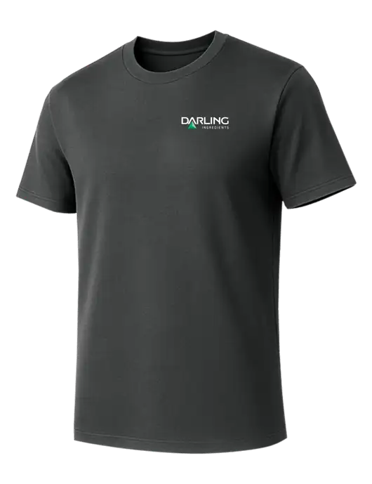 Allmade Charcoal Grey Organic Cotton Tee w/Darling Ingredients Logo