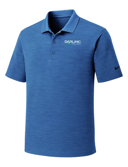 Nike Dri-FIT Royal Striated Polo w/Darling Ingredients Logo