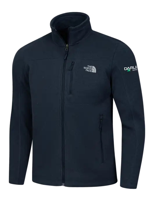 North Face Navy Heather Sweater Fleece Jacket w/Darling Ingredients Logo