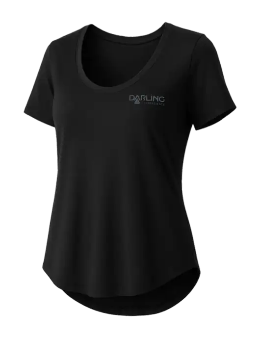 Mercer+Mettle Womens Black Stretch Jersey Relaxed Scoop w/Darling Ingredients Logo