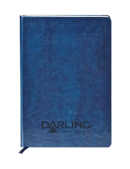 Fabrizio Blue Hard Cover 5.75 x 8.3 Journal w/Darling Ingredients Logo