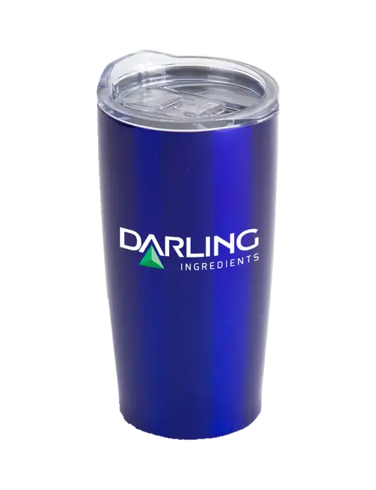 Society Blue 20 oz Insulated Tumbler w/Darling Ingredients Logo