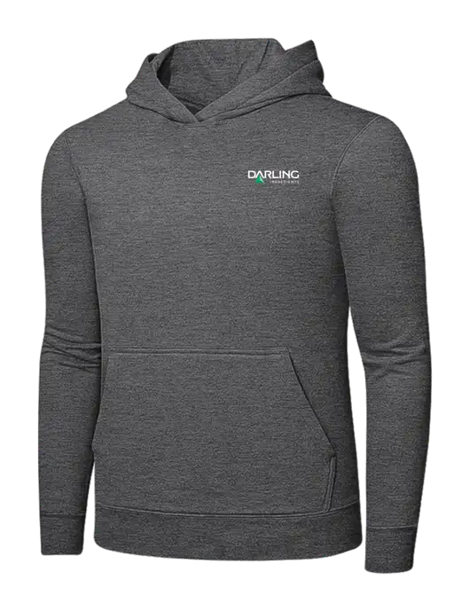 Graphite Heather 7.8. oz Ring Spun Hooded Sweatshirt w/Darling Ingredients Logo