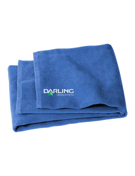 Royal Beach Towel w/Darling Ingredients Logo
