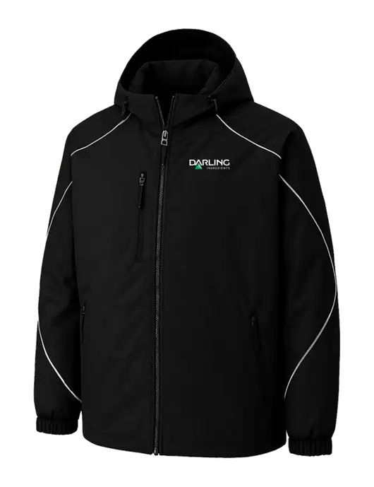 Angle 3-In-1 Black Jacket with Bonded Fleece Liner w/Darling Ingredients Logo, Darling Ingredients Logo