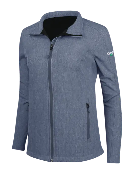 Navy Heather Womens Core Soft Shell Jacket w/Darling Ingredients Logo