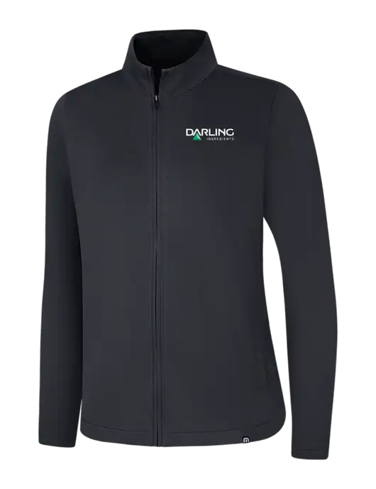 TravisMathew Womens Black Coveside Full-Zip w/Darling Ingredients Logo