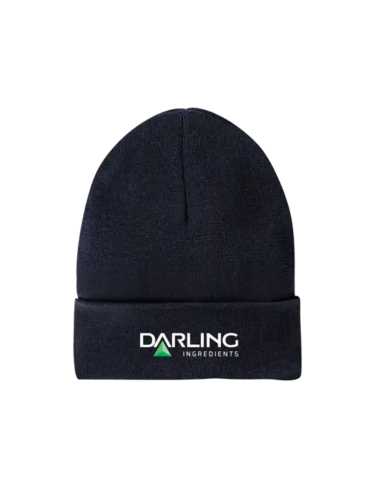 Recycled True Navy Beanie w/Darling Ingredients Logo