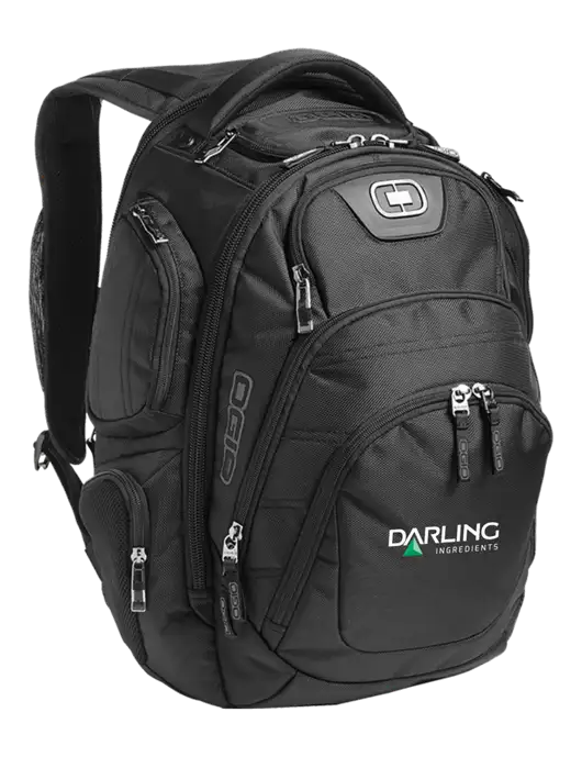 OGIO Black Stratagem Laptop Backpack w/Darling Ingredients Logo
