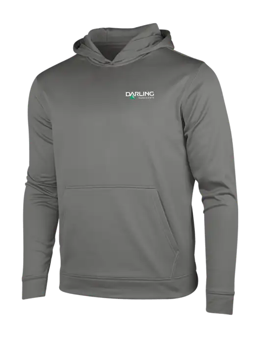 Dark Smoke Grey Sport-Wick Fleece Hooded Pullover w/Darling Ingredients Logo