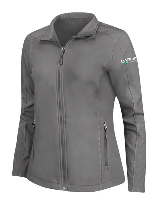 Medium Grey Womens Core Soft Shell Jacket w/Darling Ingredients Logo