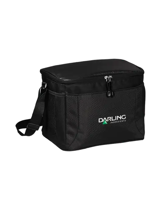 12 Can Black/Black Cube Cooler  w/Darling Ingredients Logo