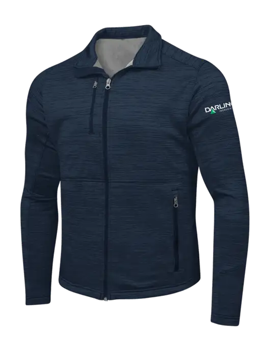 Navy Digi Stripe Fleece Jacket w/Darling Ingredients Logo