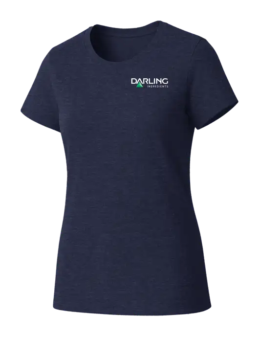 Womens Seriously Soft Heathered Navy T-Shirt w/Darling Ingredients Logo