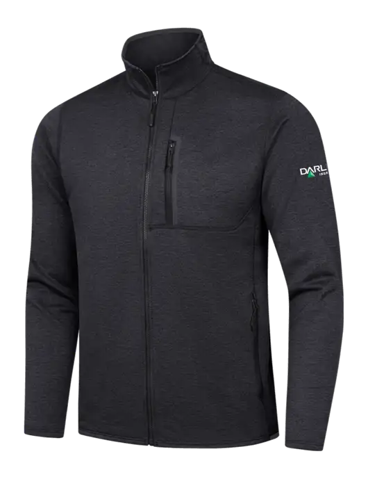 North Face Dark Grey Heather Skyline Full-Zip Fleece Jacket w/Darling Ingredients Logo
