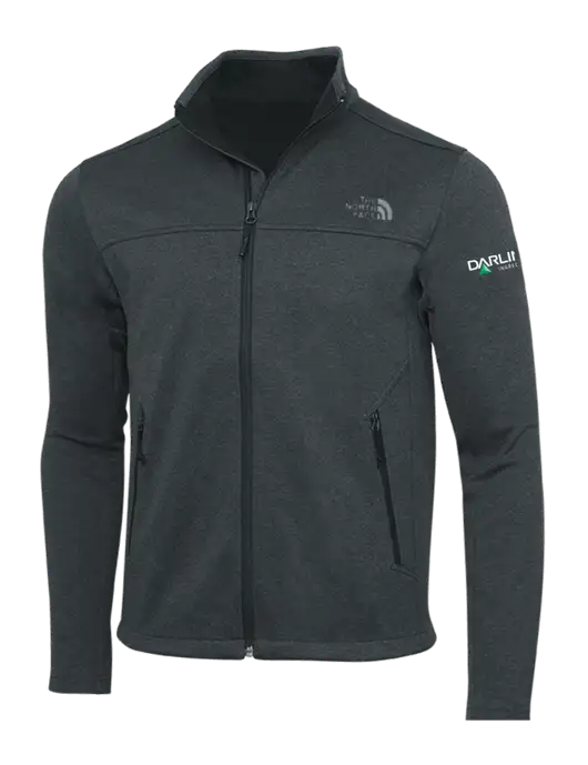 North Face Dark Grey Heather Ridgewall Soft Shell Jacket w/Darling Ingredients Logo