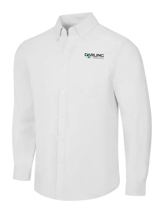 White SuperPro Oxford Shirt w/Darling Ingredients Logo