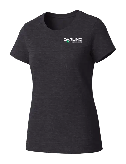 Womens Seriously Soft Heathered Charcoal T-Shirt w/Darling Ingredients Logo
