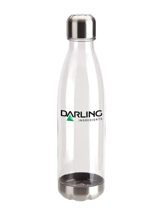 Bayside Tritan Clear 25 oz Bottle with Stainless Base and Cap w/Darling Ingredients Logo