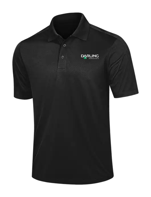 Black Diamond Textured Jacquard Polo w/Darling Ingredients Logo
