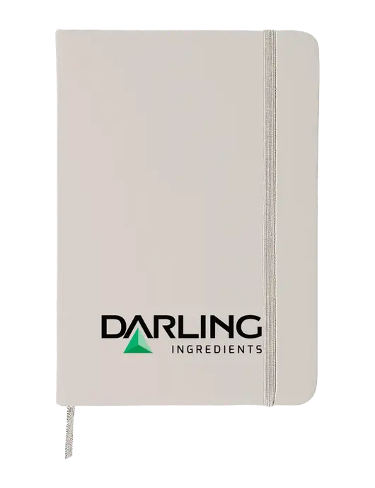 White Comfort Touch Bound Journal 5" X 7" w/Darling Ingredients Logo