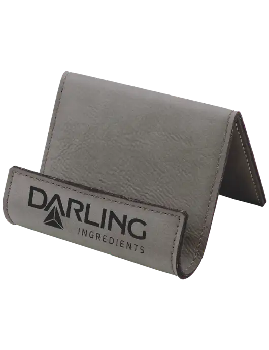Grey Leatherette Card & Phone Holder w/Darling Ingredients Logo
