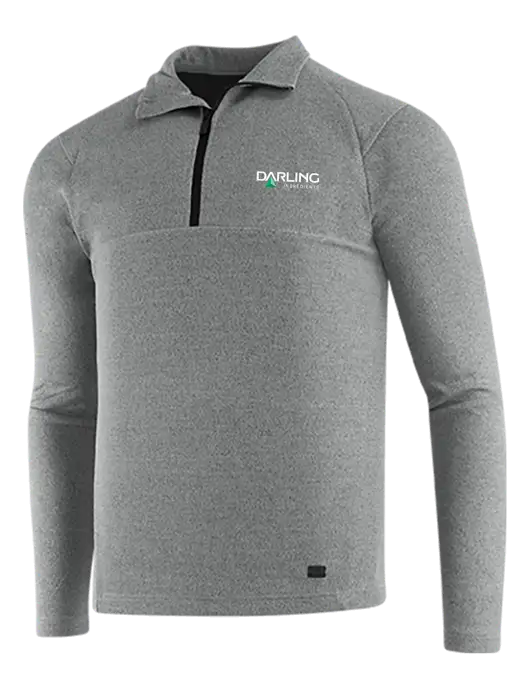 OGIO Petrol Grey Heather Transition 1/4 Zip Pullover w/Darling Ingredients Logo